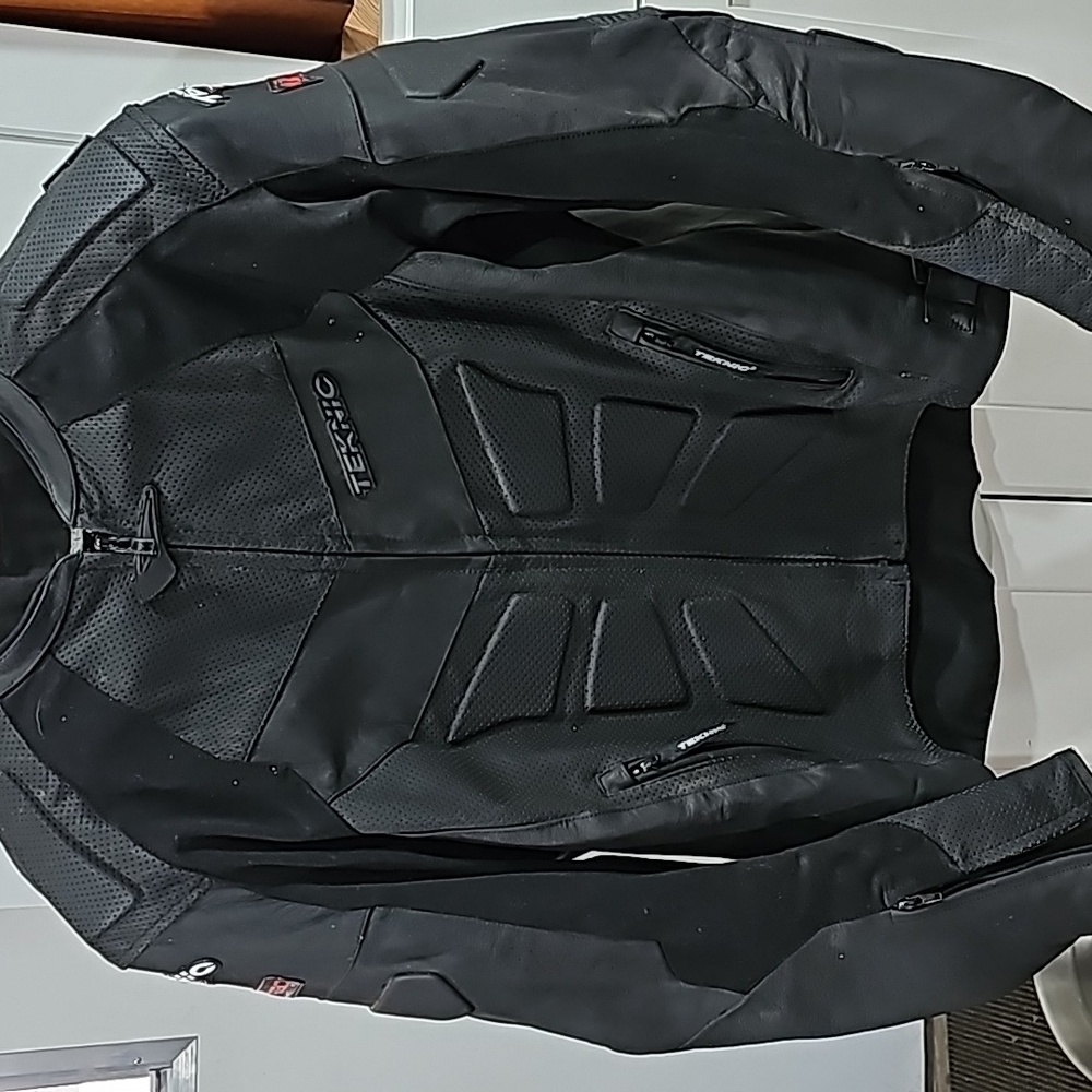 Teknic leather motorcycle jacket